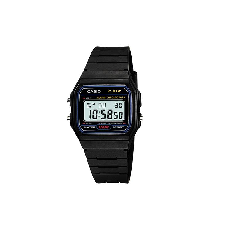 CASIO Unisex YOUTH Black Watch F-91W-1 F-91W-1
