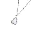 European and American Korean-Style Stone Gourd Pendant Necklace with Color-Preserving Clavicle Chain