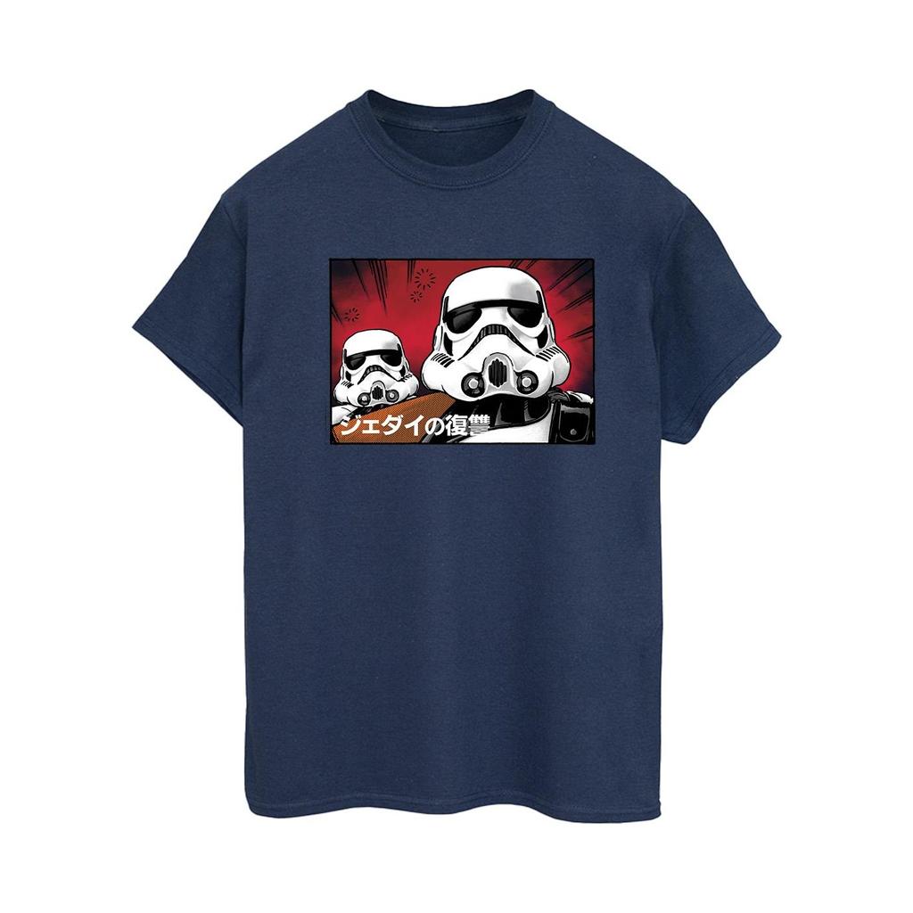 Star Wars Womens/Ladies Stormtrooper Japanese Cotton Boyfriend T-Shirt