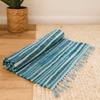 Rag Rug Small Aqua Blues 50x90cm