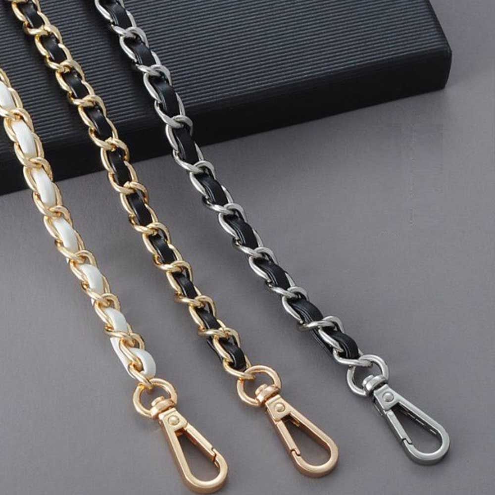 Replaceable Bag Parts Crossbody Bag Belt Metal Purse Strap hardware Bag Chain Leather Bag Strap