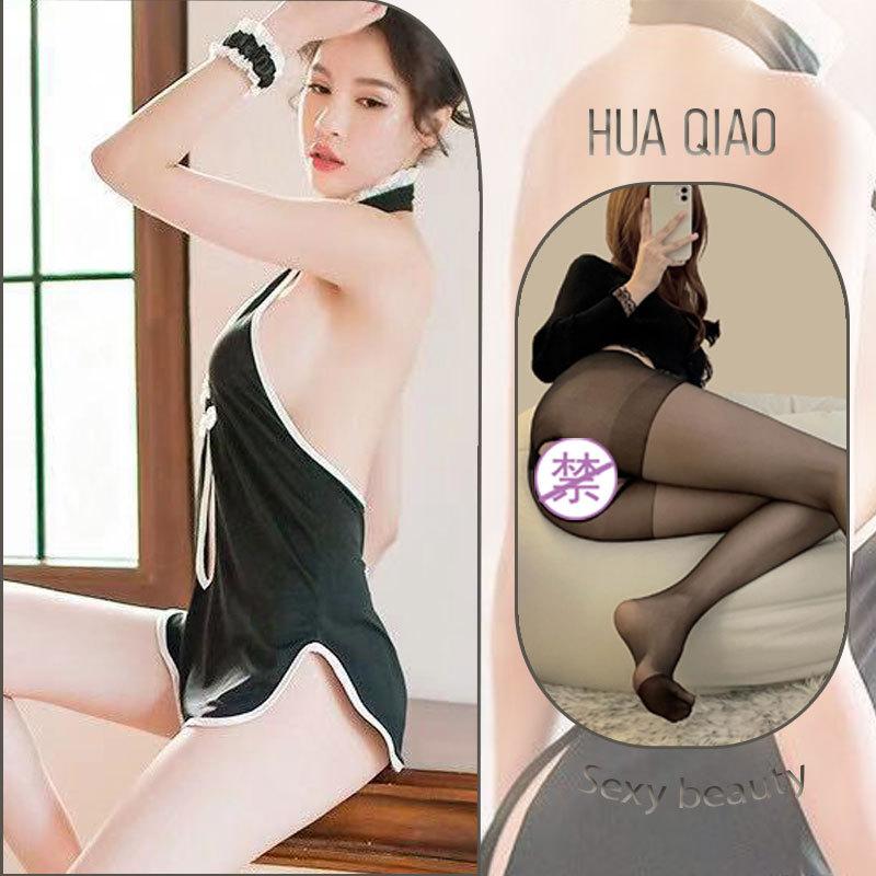 Sexy lingerie new classical cheongsam retro backless temptation uniform split fork women's flirting lingerie