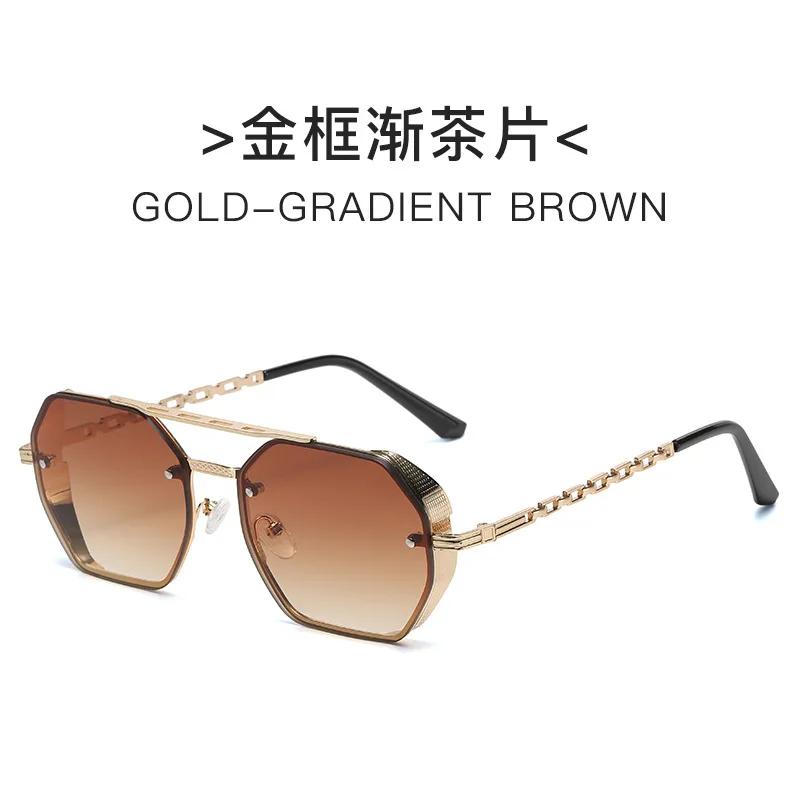 Metal Chain Sunglasses  Advanced Multi Sided Double Beam Sunglasses Eyeglass Legs Sunglasses & Accessories