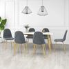 VidaXL Set of 6 Dining Chairs, Dining Seats, Meal Chairs, Dining Room Kitchen Home Interior Furniture, 3082871