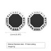 Vnox Octagon Triangle Earrings for Men, Stainless Steel Viking Rune Almut Stud Earrings, Geometric Ear Jewelry