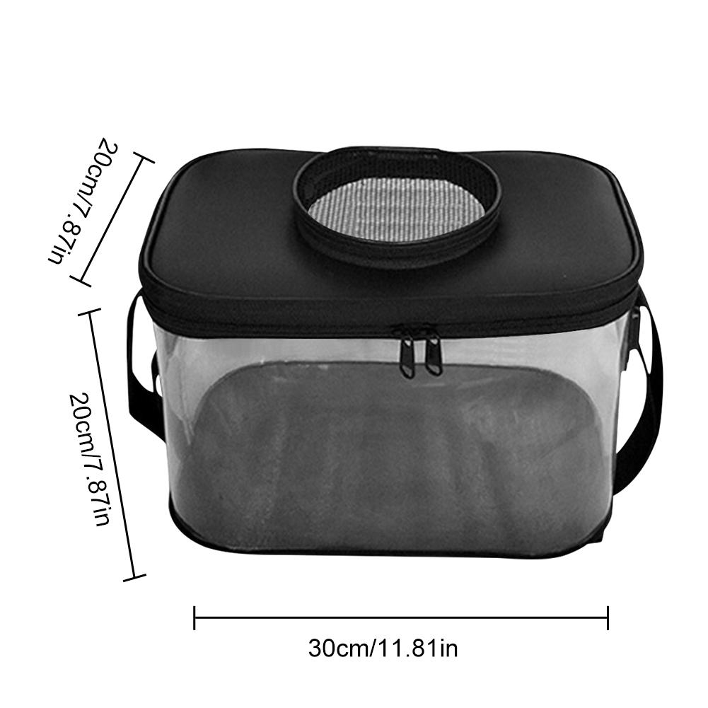 Foldable Fish Box Portable Skylight Breathable Fish Bucket Transparent Storage Bucket for Fishermen Accessories