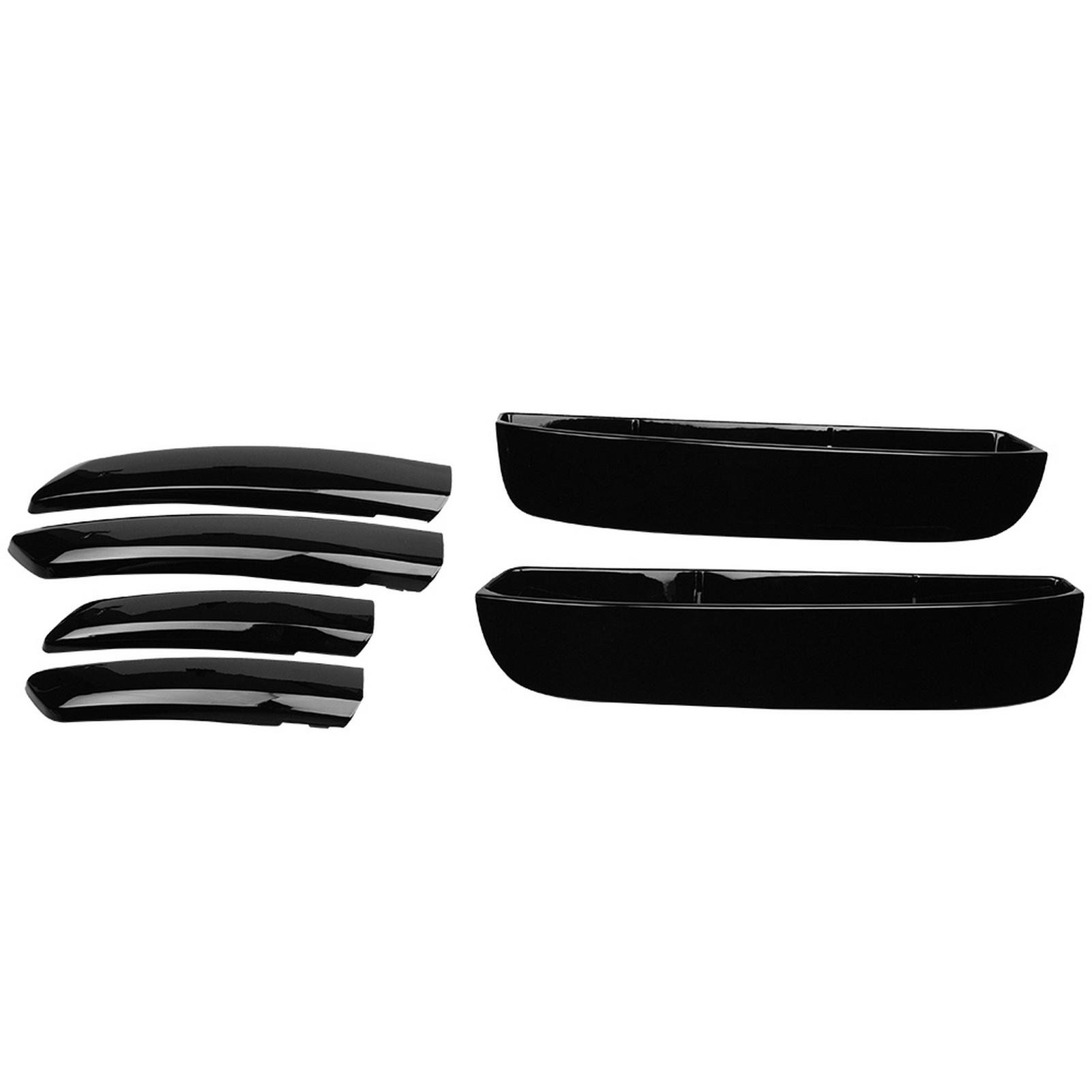

6Pcs Black ABS Plastic Front Fog Lamp Cover Trim for Discovery 5 2017‑2018