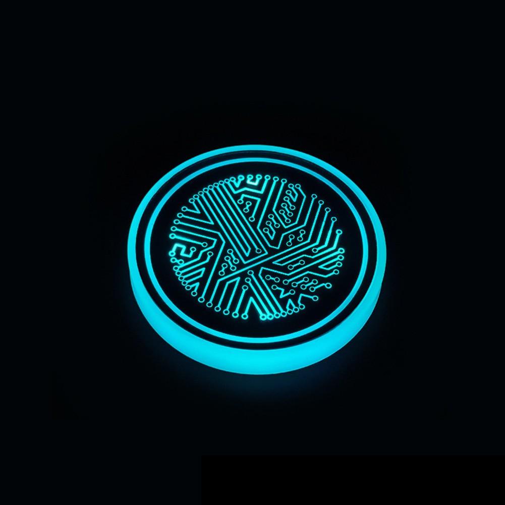 Acrylic Material LED Cup Holder Lights Rechargeable Car Lights
