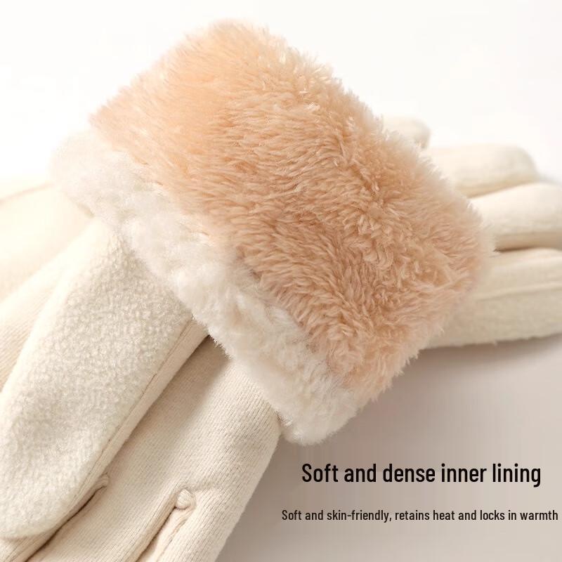 Hengyuanxiang Women's Winter Warm Fleece Gloves