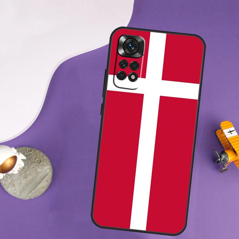 

Denmark Flag Case For Xiaomi Redmi Note 13 Pro 14 12 9 10 11 Pro 10S 11S 12S Redmi 14C 13C 10C 12C Cover Redmi 13C