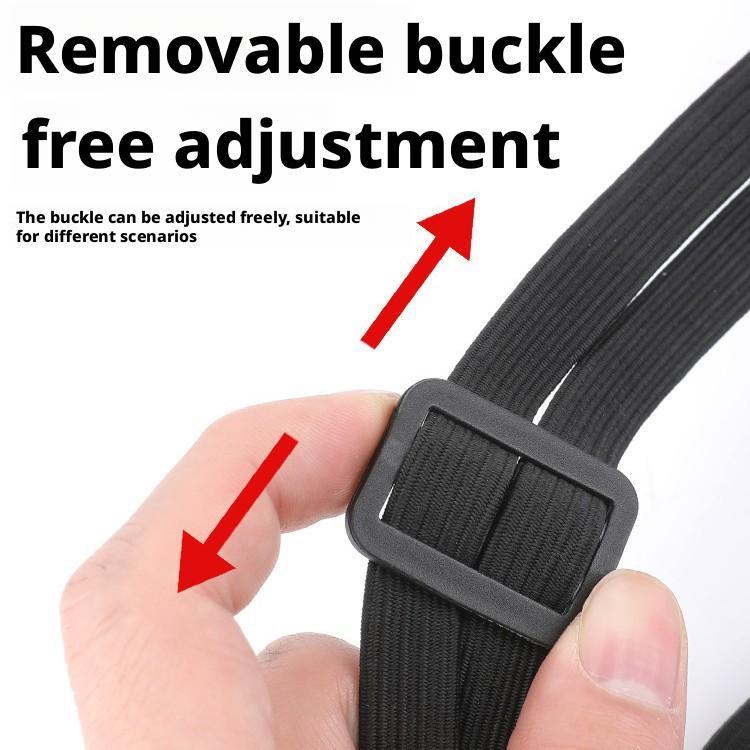 60/90cm Motorcycle Elastic Helmet Luggage Rope Shelf Binding Belt Retractable Elastic Binding Rope Fixing Rubber Band Accessory
