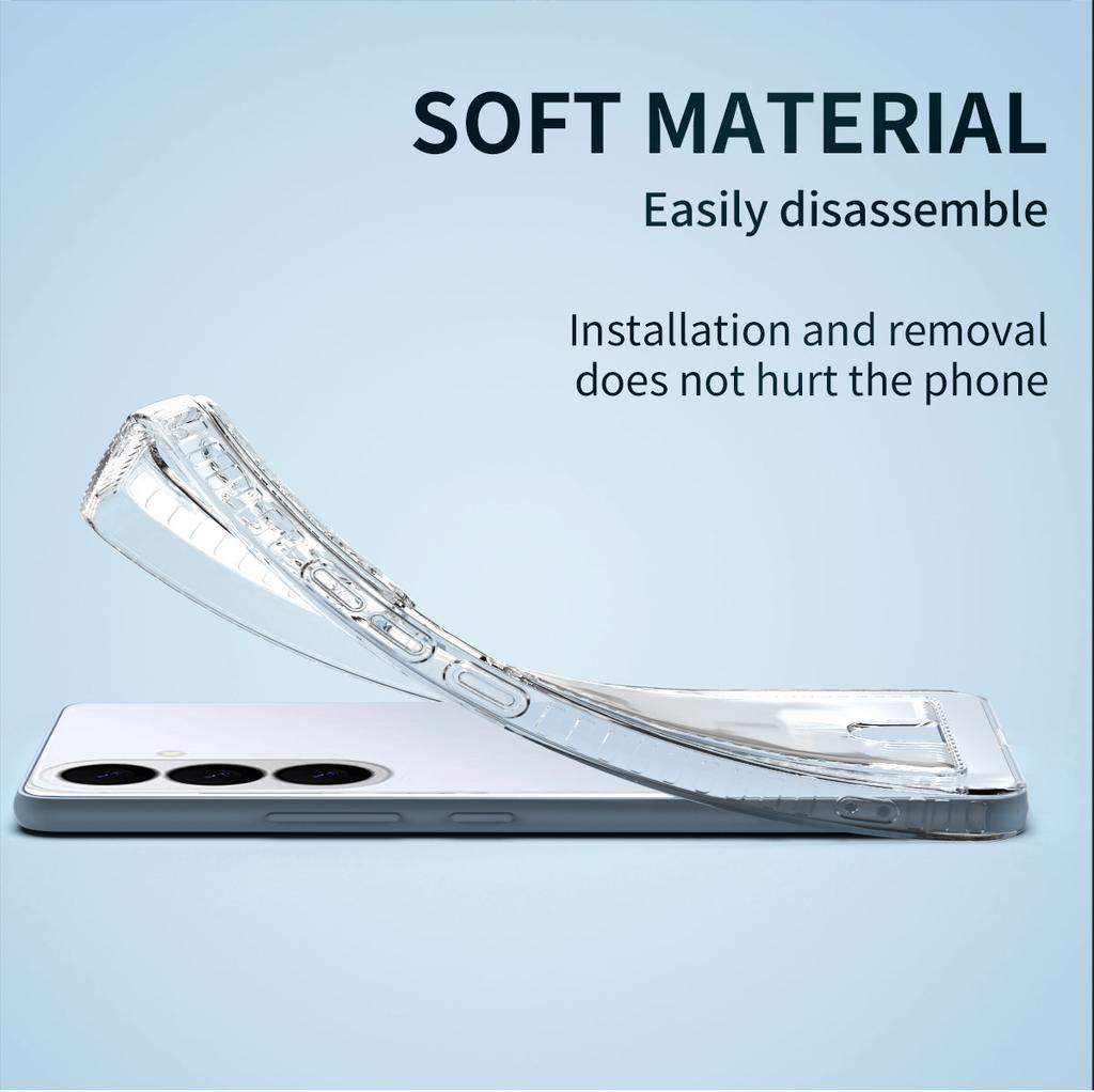 Portable Card Slot Case for Samsung Galaxy S26 Ultra S25 FE S22 S23 S24 Plus S 26 Shockproof Clear TPU Funda Coque