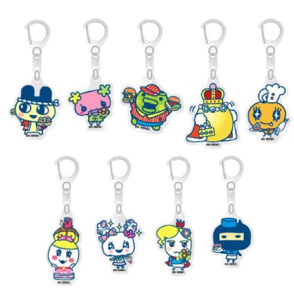 Free Shipping9-piece Setsetset Productmade JapanTamagotchitrading Acrylic keychainTamagotchi Petit Storegamekeychainkey