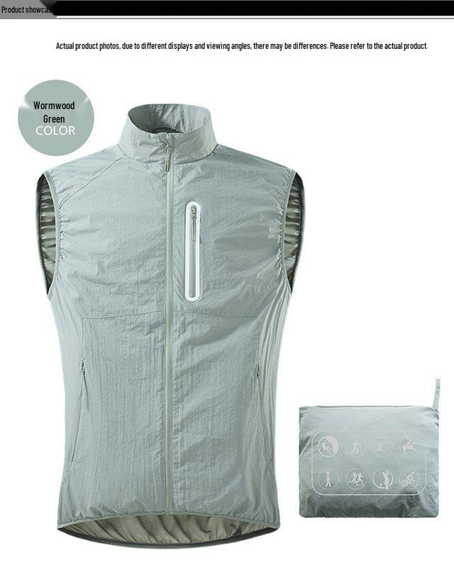 Men's Summer Ice Silk Sun Protection Vest - Lightweight, Breathable, Casual