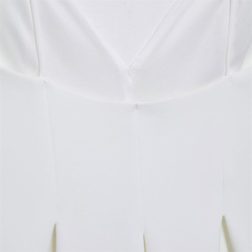 Spring 2025 Women's Sweet V-Neck Slim Suspender Dress with Wide Hem