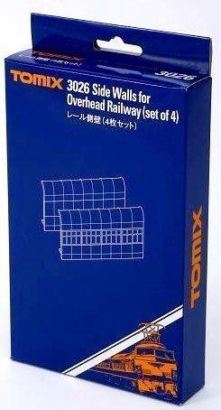 

TOMYTEC TOMIX N Gauge Rail Sidewalls, Set of 4, 3026, Model Railroad Supplies