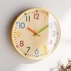 12 Inch Numeral Wall Clock Colorful Children Clock Silent Electronic Clock  Home Office Decors