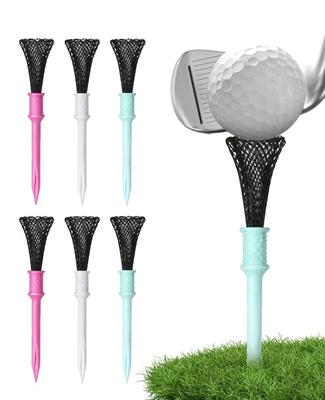 SINNMAO Whirlwind Golf Monofilament Easy Ball Stable Golf Tees, 6-Pack, Structure, Elastic, Break-Resistant, Placement, Design, Equipment,