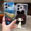 For Honor X8d 4G Phone Case For Honor X8d 4G Clear TPU Anti-scratch Soft Casing Fashion Unique Colorful Clouds Pattern Shell