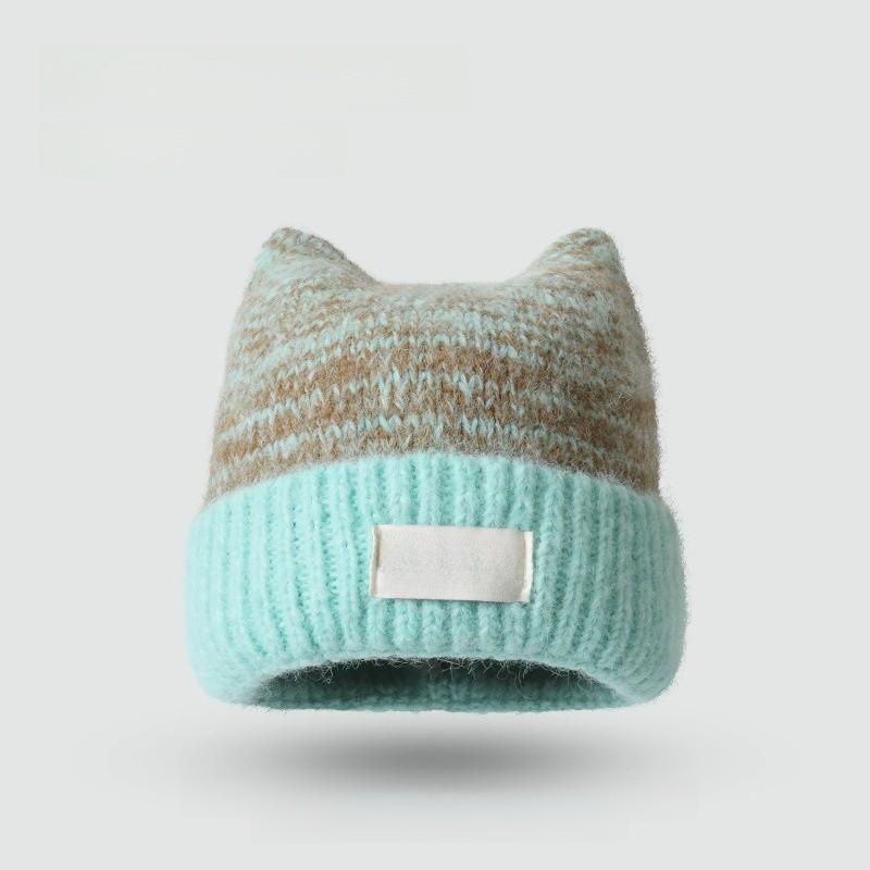Knit Hat For Women Autumn Winter Acrylic Warm Windproof Cozy Sweater Style For Casual Outdoors