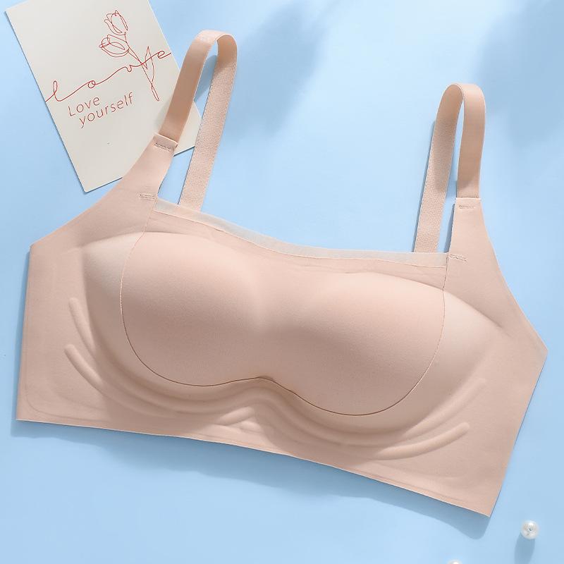 

Бесшовное нижнее белье с открытой спиной и вырезами для женщин, бюстгальтер с поддержкой сверху, предотвращающий провисание, без бретелей, спортивный бюстгальтер, тонкий дизайн XL розовый