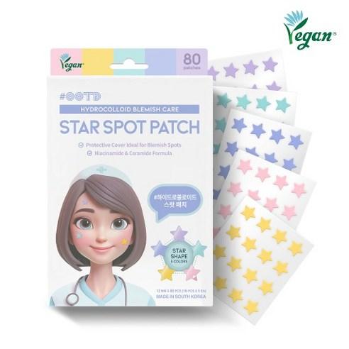 OOTD Beauty Star Spot Patch 80 Patches – Star-Shaped Hydrocolloid Acne Patch for Blemish Care