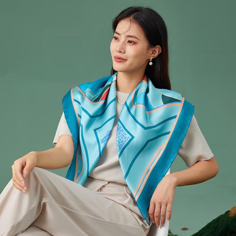 Hengyuanxiang Qingfeng Youlan Mulberry Silk Scarf