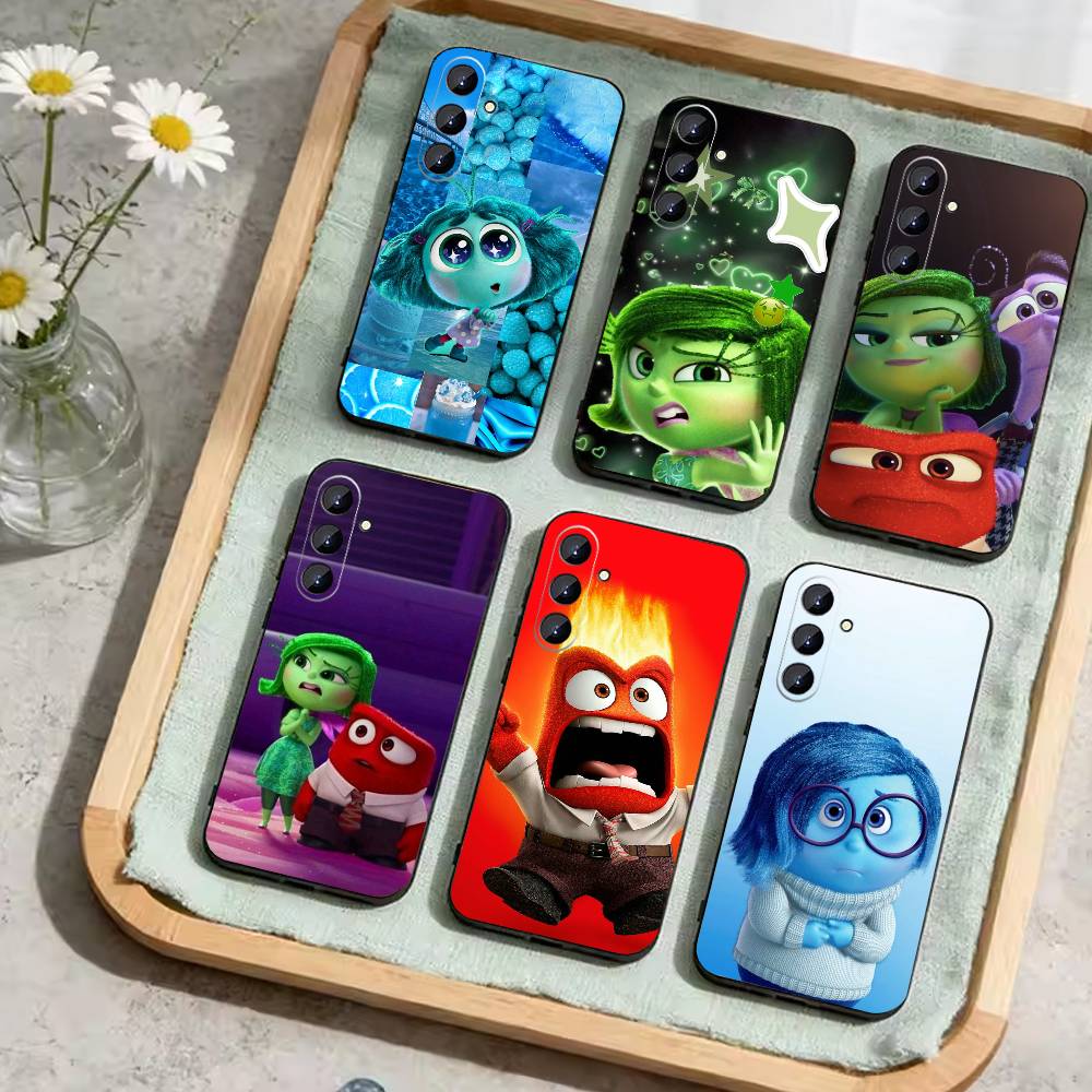 A-Adventure Anime Inside Out Phone Case For Samsung Galaxy A73,A21s,A22,A31,A52,A53,A71,A41Soft Black Shell