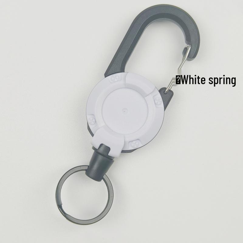 Telescopic Wire Rope Lure: Outdoor Anti-Loss Fishing & Backpack Key Buckle