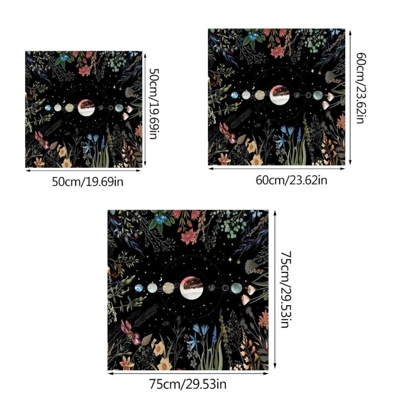 Geometric Divinations Table Cloth Board Game Oracles Card Pad Rune Support Mat