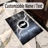 Crystal Velvet Rug Brighton & Hove Albion Football Print Custom Name Text Floor Mat Home Decor