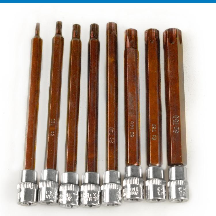1/4 Hex Torx H3 Extension Rod Screwdriver Bit for Socket Wrench