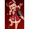 18CM HOT Anime Figure Genshin Klee Cute And Charming Sitting Schoolbag Girls PVC Action Collectible Doll Children Present Activity Action Figure