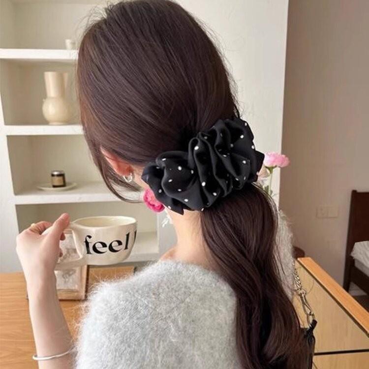 Korean Polka Dot Cloud Bubble Banana Clip: Celebrity Style Hair Accessories