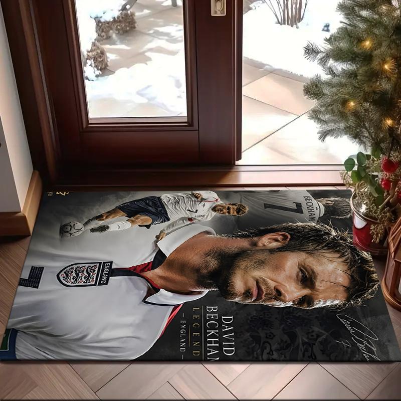 1PC David Manchester United Legend Rug Game Carpet, Floor Mat for Bedroom Living Room Entryway Rug, Home Decor Idea Gift for Christmas Birthday