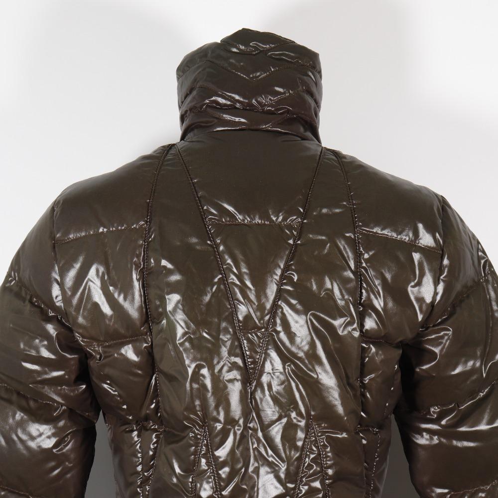 Moncler TIVOLI Daunenjacke 45311 Braun Nylon Damen Gebraucht