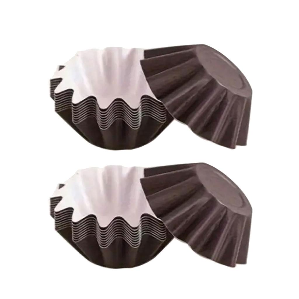 Pack of 50 Safe Food Grade Inks and Paper Grease Proof Cupcake Liners Holiday Party Mini Paper Baking Cups
