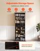 Media Storage Cabinet, 8-Tier DVD Shelf Organizer, 559 x 222 x 1295 mm Multimedia Storage Organizer for CDs, DVDs, Books and Games, CD Shelf for