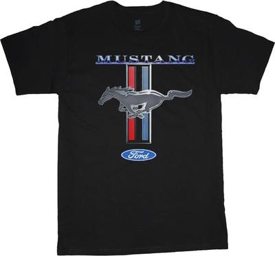 Camiseta para Hombre Ford Mustang Regalos Camisetas Gráficas para Hombre Mustang Pony Tri-Bar Camiseta Unisex