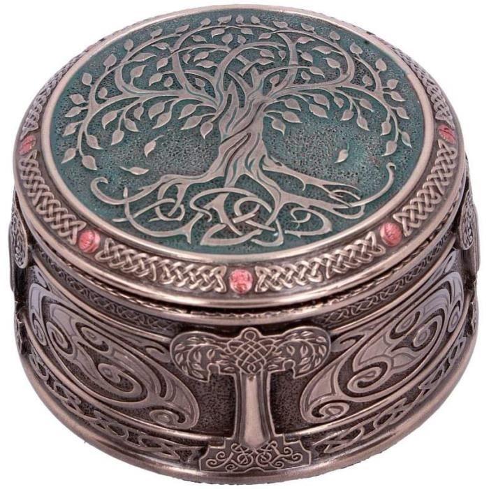 Nemesis Now Boîte Arbre de Vie en résine Bronze Taille Unique 10 cm - D4738P9