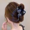 Elegant Full Diamond Bow Claw Hair Clip for Women - High-End Fashion Updo, 2025 New Design.