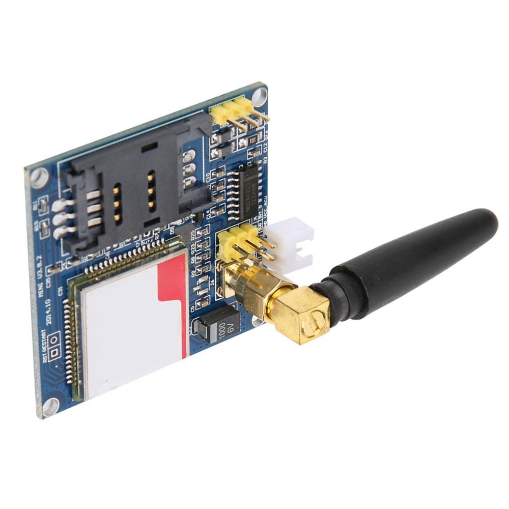 SIM 900A Entwicklungsboard Modul Mehrere Ports 50*49mm Drahtloses Erweiterungsmodul GPRS Board + Antenne SMS Übertragung