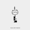 Cute Safe Cat Wind Chime Car Sticker - Reflective Rear Windshield Decoration