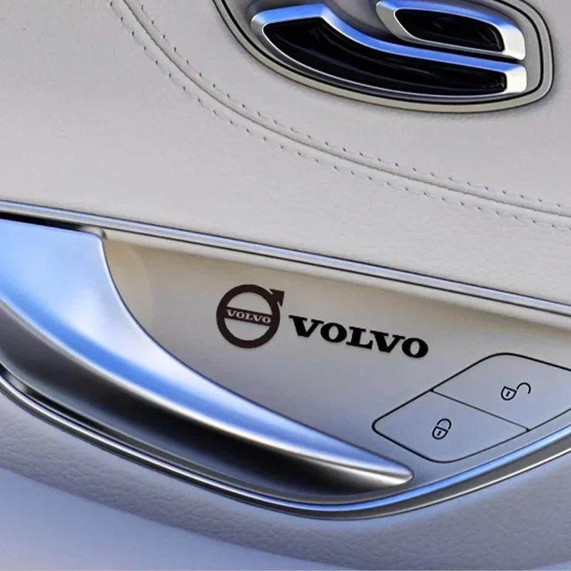 4/8 Stück Volvo Auto Metall Dekor Aufkleber Auto Innenraum Aufkleber für Volvo XC40 XC60 XC90 S60 S90 V50 V70 V60 Auto Innenraum Zubehör