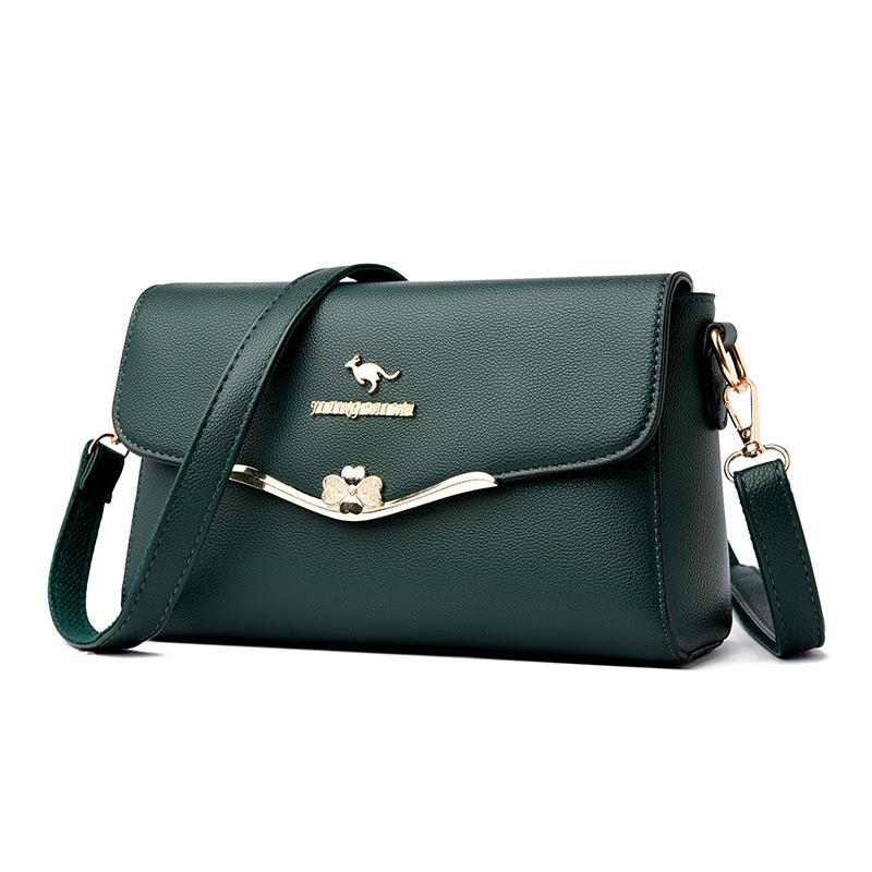 Lady Flip-top Anti-theft Shoulder Bag, Casual Cross-body Bag, Soft Leather Handbag