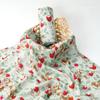 HappyFlute New One Piece Digital Print Bamboo Cotton 2 Layers Super Soft Muslin Swaddle High Quality Wrap For Newborn Blanket
