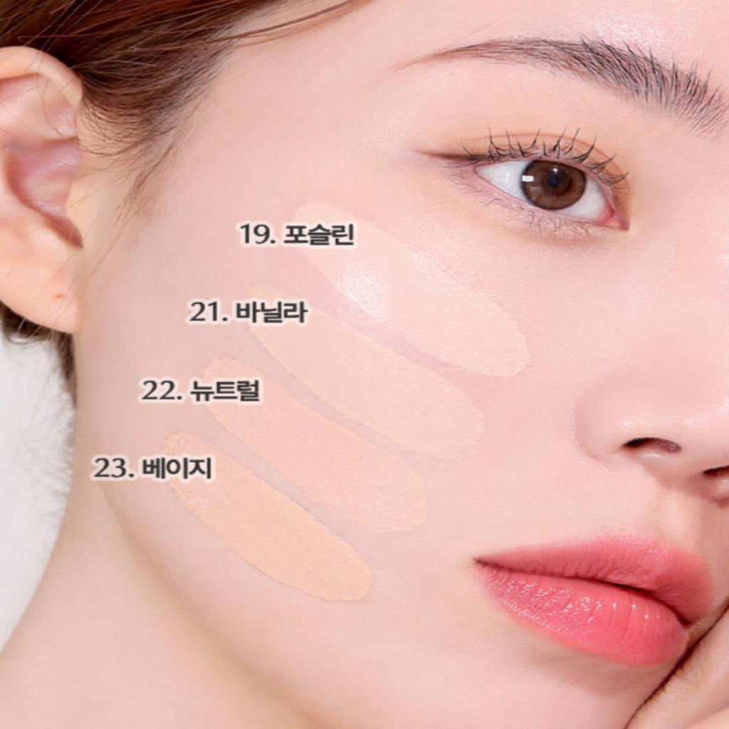 WAKEMAKE NEW WATER GLOW COATING CUSION 11g 4colors | Cover All Perfect Cushion High Coverage Poreless Flawless Foundation 24H Long-lasting