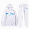 Children's Plush Long Sleeve Pants Loose Hoodie Embroidered Printed Hoodie Set