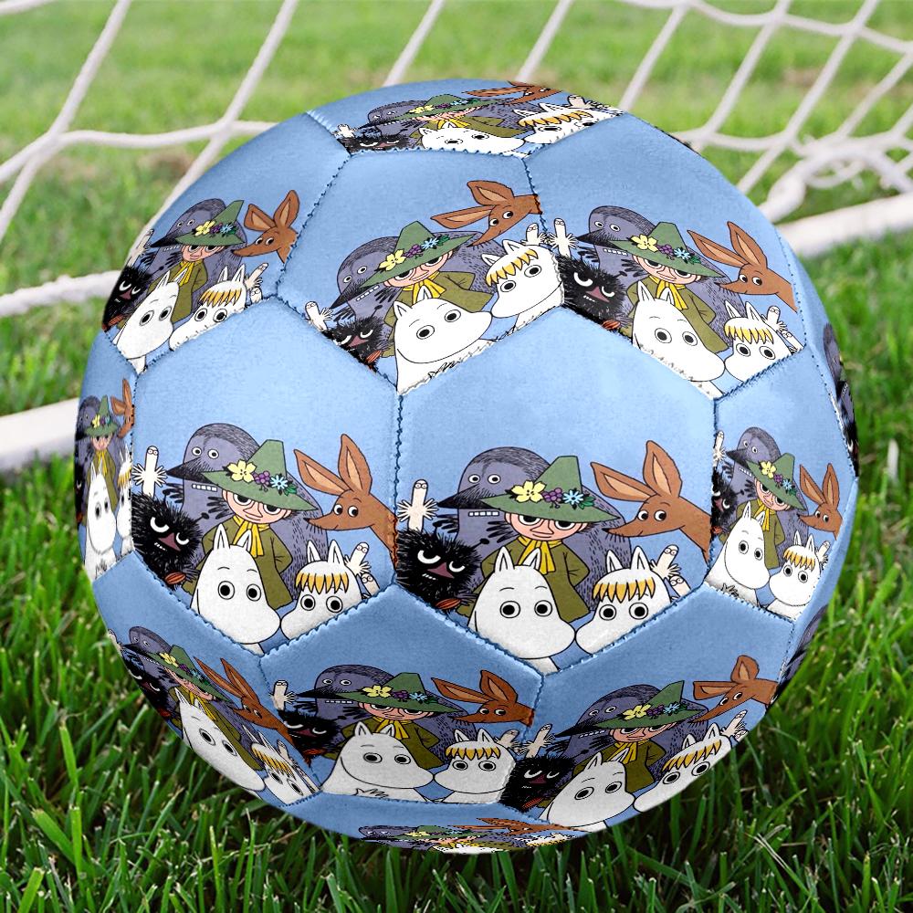Moomin Theme Size 5 Soccer Ball, Suitable for Both Indoor and Outdoor Matches, a Gift Suitable for Everyone.