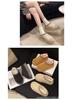 2024 Women's Fleece-Lined Cotton Shoes: Thick-Soled, Comfortable, Home & Outdoor Winter Footwear